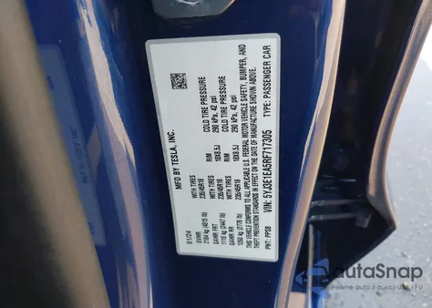 2024 Tesla Model 3 Long Range Dual Motor All-Wheel Drive/Rear-Wheel Drive from USA, damaged, VIN 5YJ3E1EA5RF717305